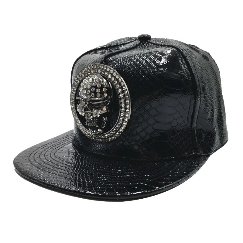 Brand Oohmy Men Women PU Leath – Snapback Hat Flat recenzja i cena
