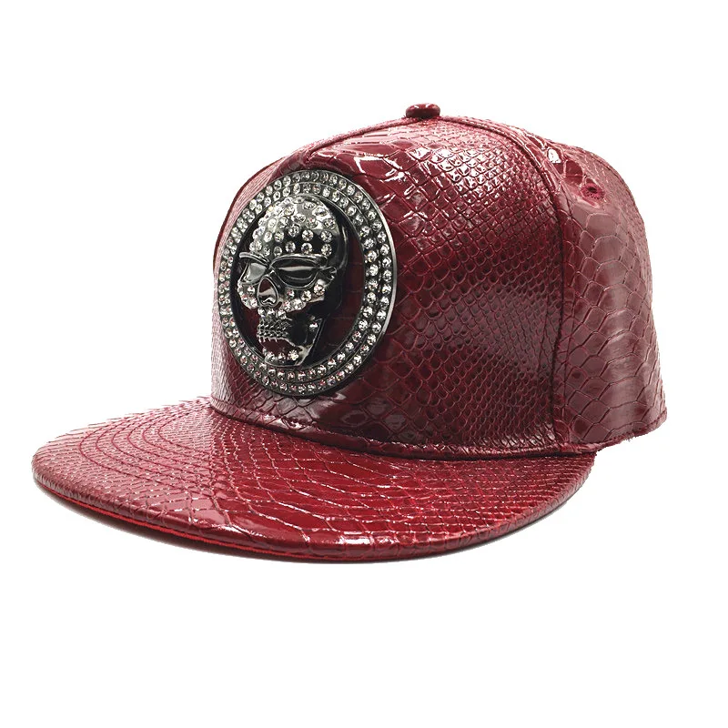 Brand Oohmy Men Women PU Leath – Snapback Hat Flat recenzja i cena