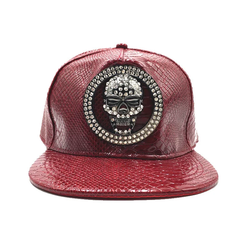 Brand Oohmy Men Women PU Leath – Snapback Hat Flat recenzja i cena