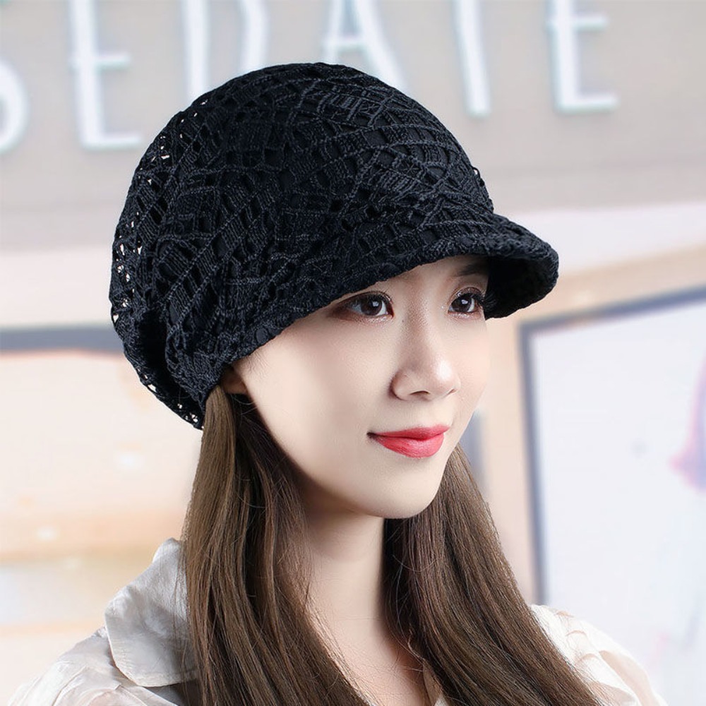 Hollow Out Flower Beanie Cap B – Baseball Cap Structured recenzja i cena