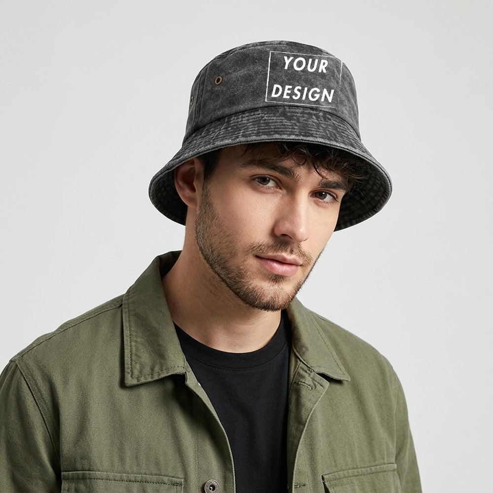 Custom Washed Vintage Bucket H – Bucket Hat Cotton recenzja i cena