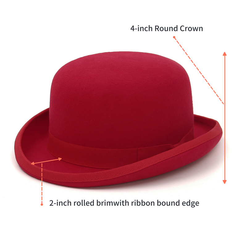 GEMVIE 100% Wool Felt Derby Ha – Fedora Hat Wool recenzja i cena