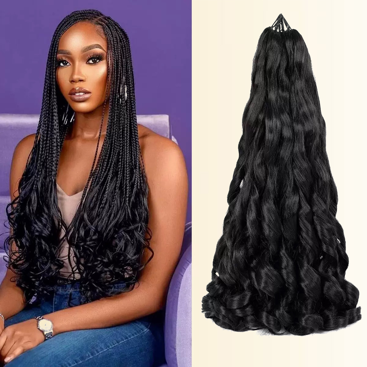 French Curl Braiding Hair 12/1 – Beret French Wool recenzja i cena