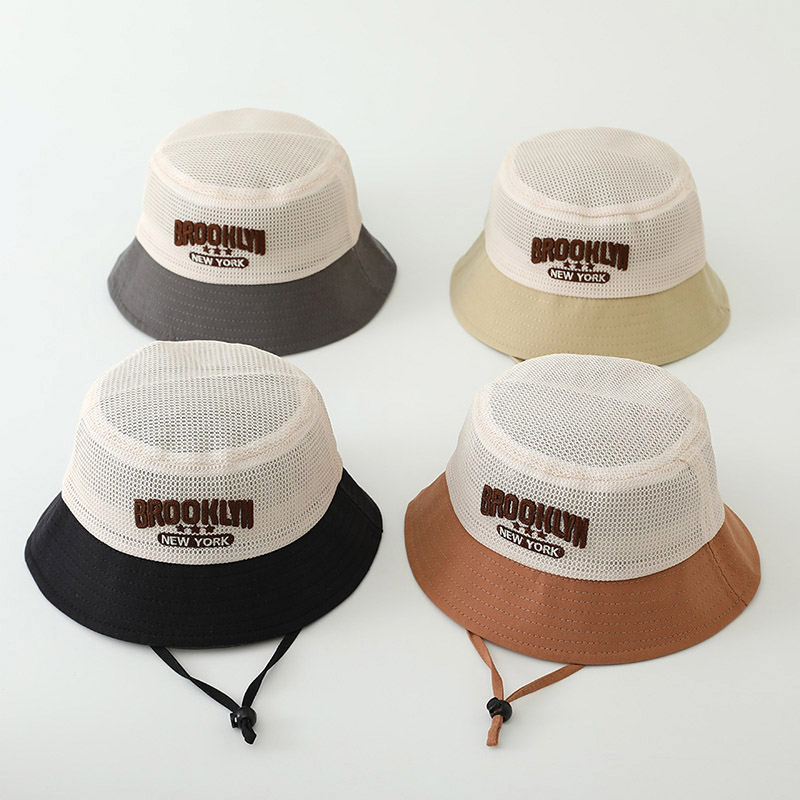 Letter Embroidered Baby Sun Ha – Bucket Hat Cotton recenzja i cena