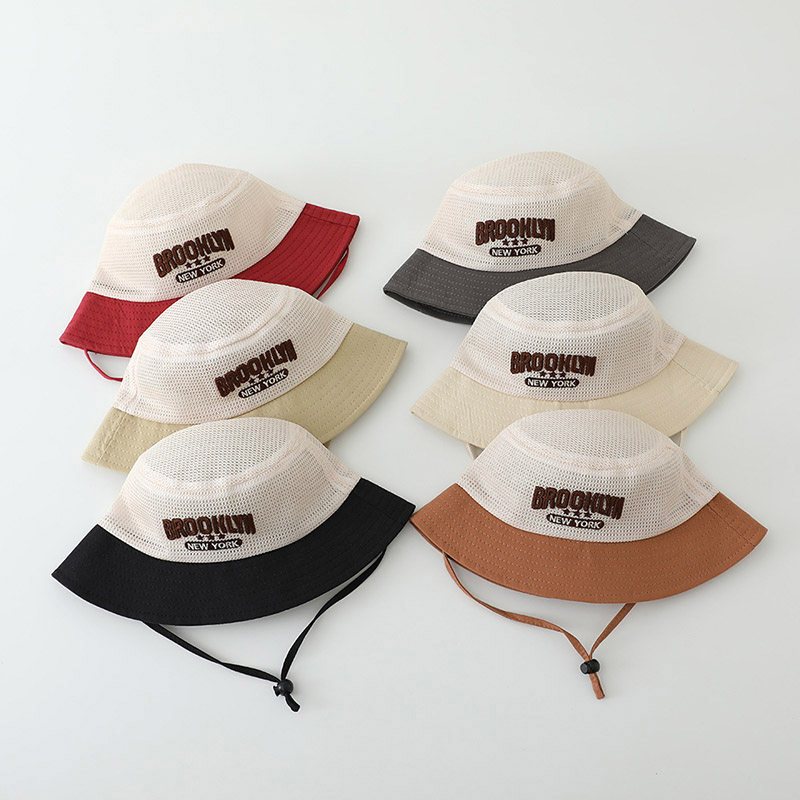 Letter Embroidered Baby Sun Ha – Bucket Hat Cotton recenzja i cena