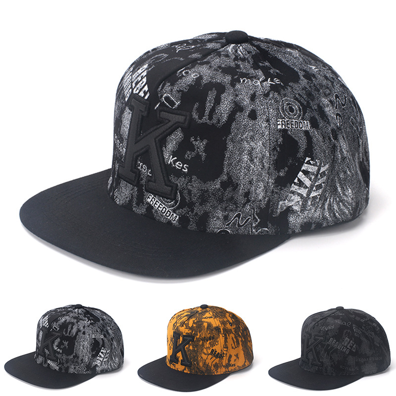 K Letter Hip Hop Baseball Caps – Snapback Hat Flat recenzja i cena