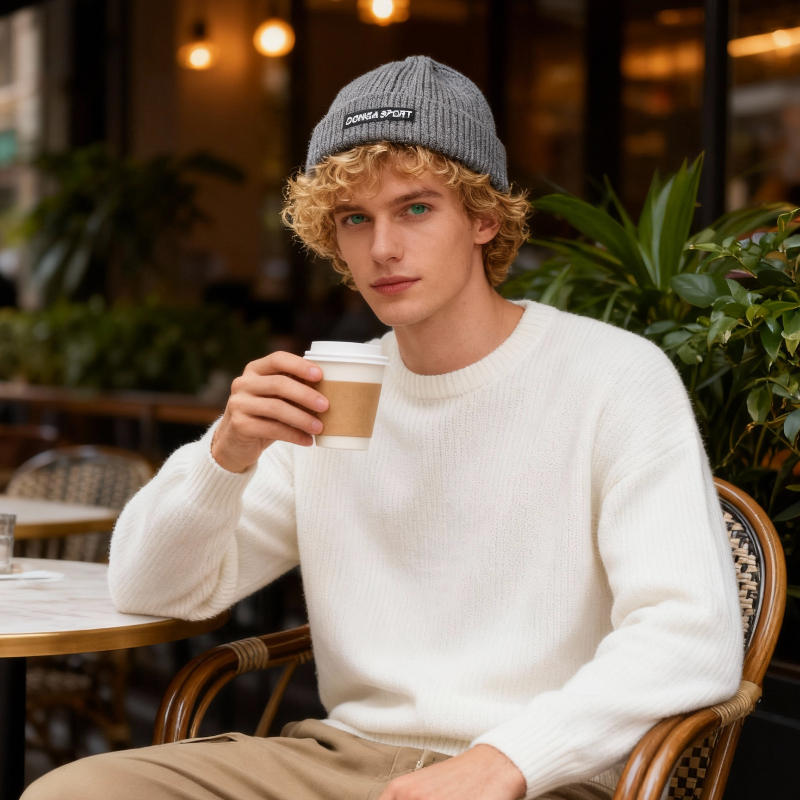 1pc Winter Warm Beanie for Men – Beanie Cuffed Knit recenzja i cena
